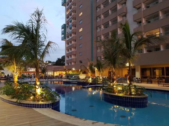 Apto Em Resort De Olimpia Frente Ao Thermas Do Laranjais المظهر الخارجي الصورة